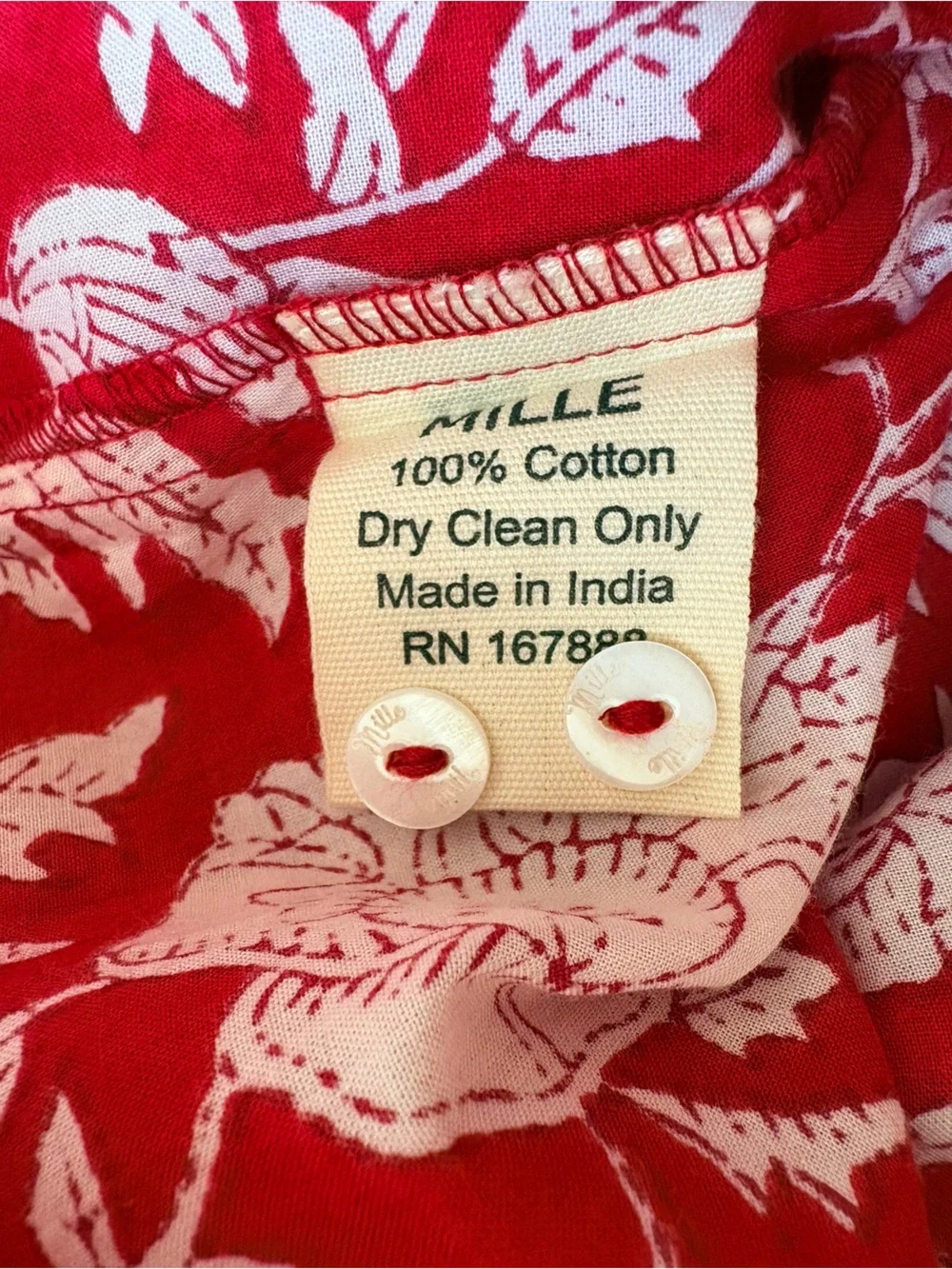 NWT Mille Naomi Red Zinnia Blouson Short Sleeve Top Size XS - Picture 9 of 10